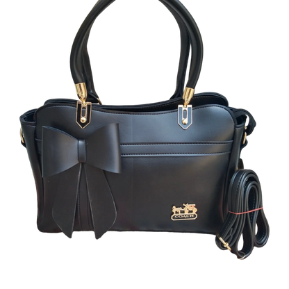 Onyx Delight Bow Bag